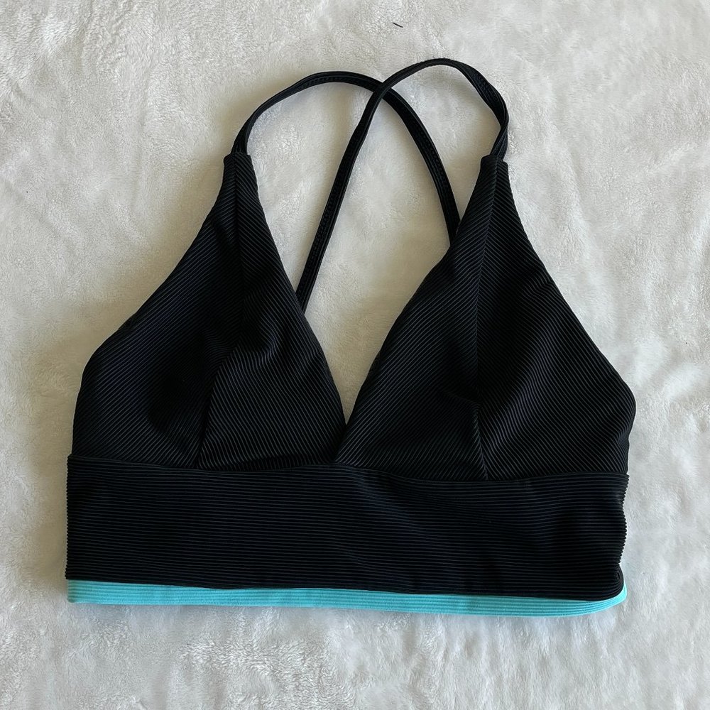Black and Blue Sports Bra